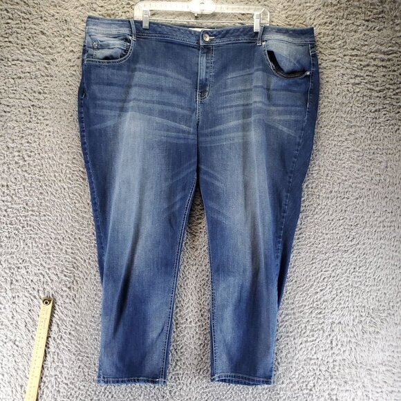 Cato Jeans Womens 24W Blue Denim Curvy Stretch Comfort Casual Design - Picture 1 of 11